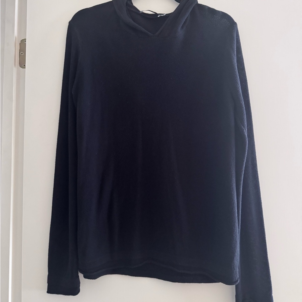 Alexander Wang Black cotton knit hoodie